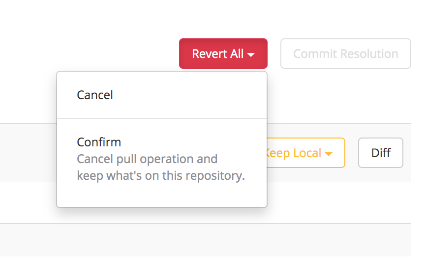 Remote Repositories - Cancel Pull From Remote Repository