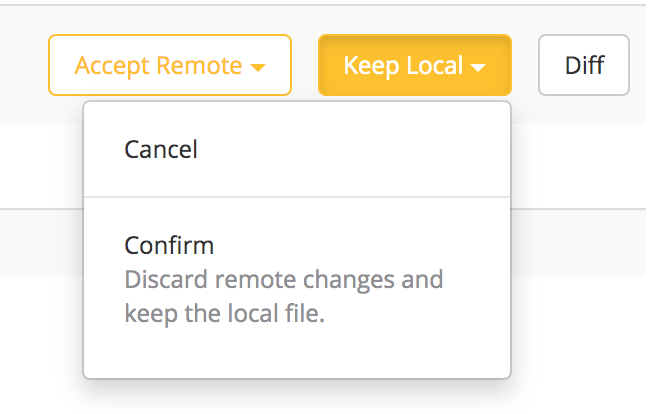 Remote Repositories - Pull from Remote Repository Conflict Resolution Keep Local