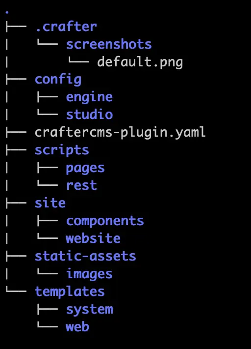 Plugin Descriptor - Blueprint files and folders with a default image added