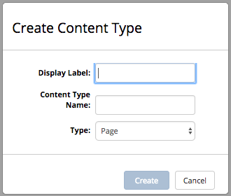 Site Config - Create Content Type