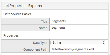 Form Control Data Source Site Component Configuration