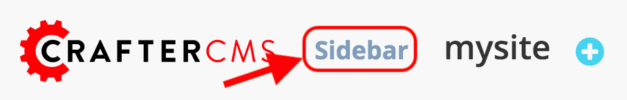 Site Admin - Open Sidebar
