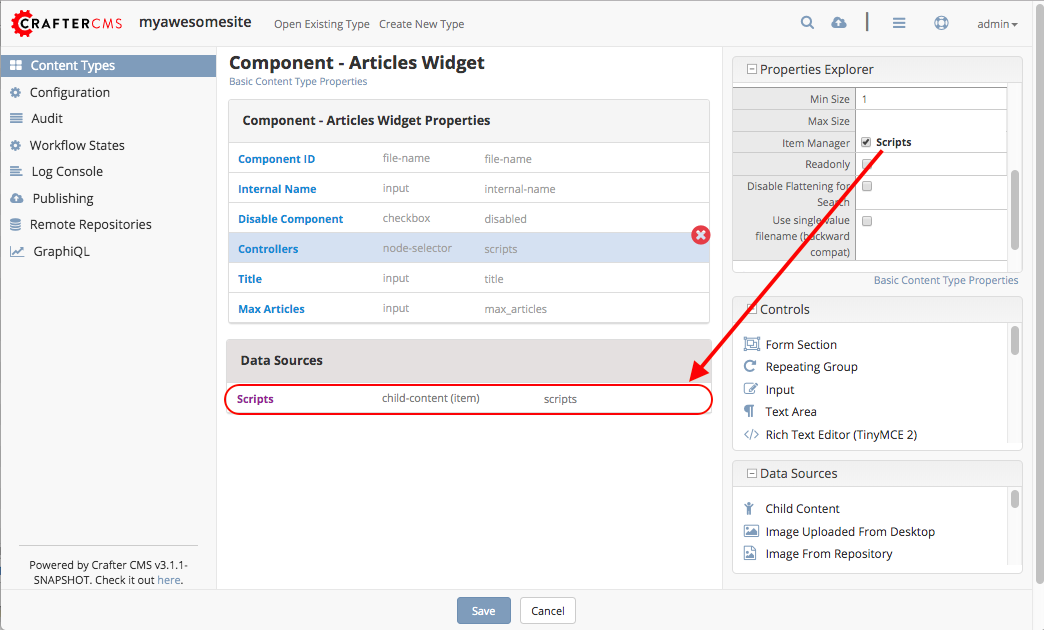 Targeting - Form Component Article Widget