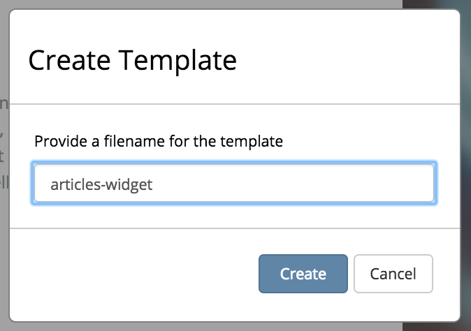 Template Component Controller