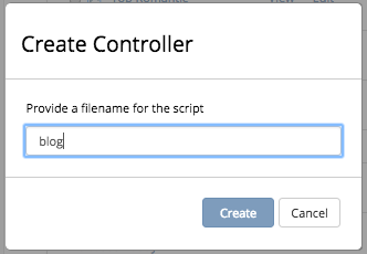Template Dialog Create Controller