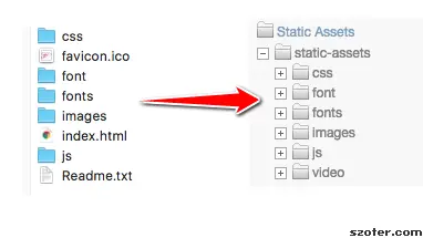 Copy folders to static-assets