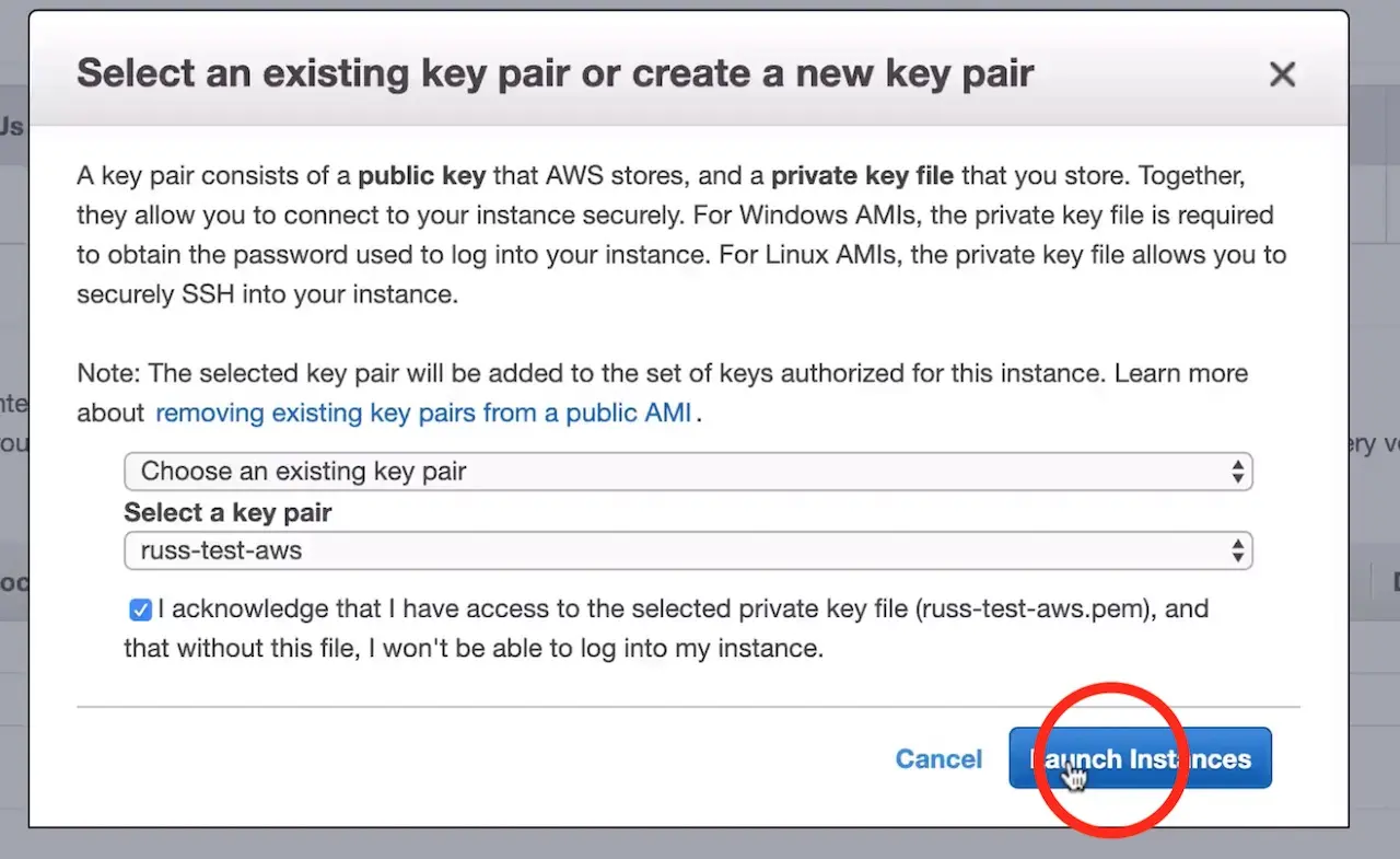 CrafterCMS AWS AMI Delivery Select Key