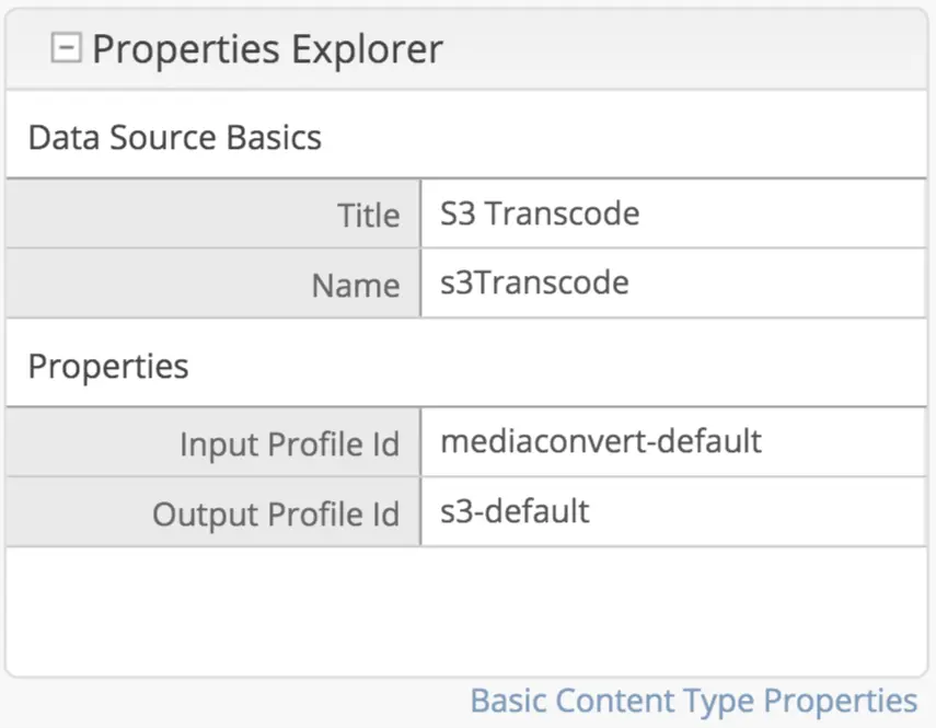 Source Control Video Transcoding from S3 Repository Properties