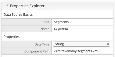 Form Control Data Source Simple Taxonomy Configuration