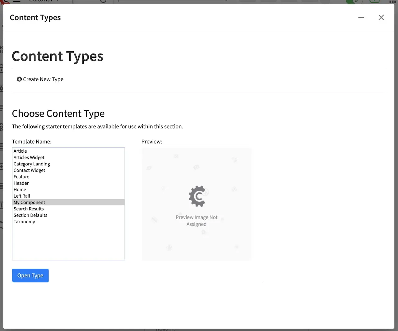 Example component content type plugin now available in project editorial