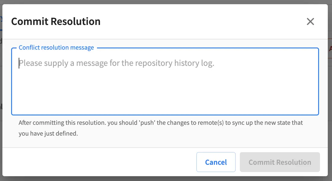 Git - Pull from Remote Repository Conflict Resolution Commit