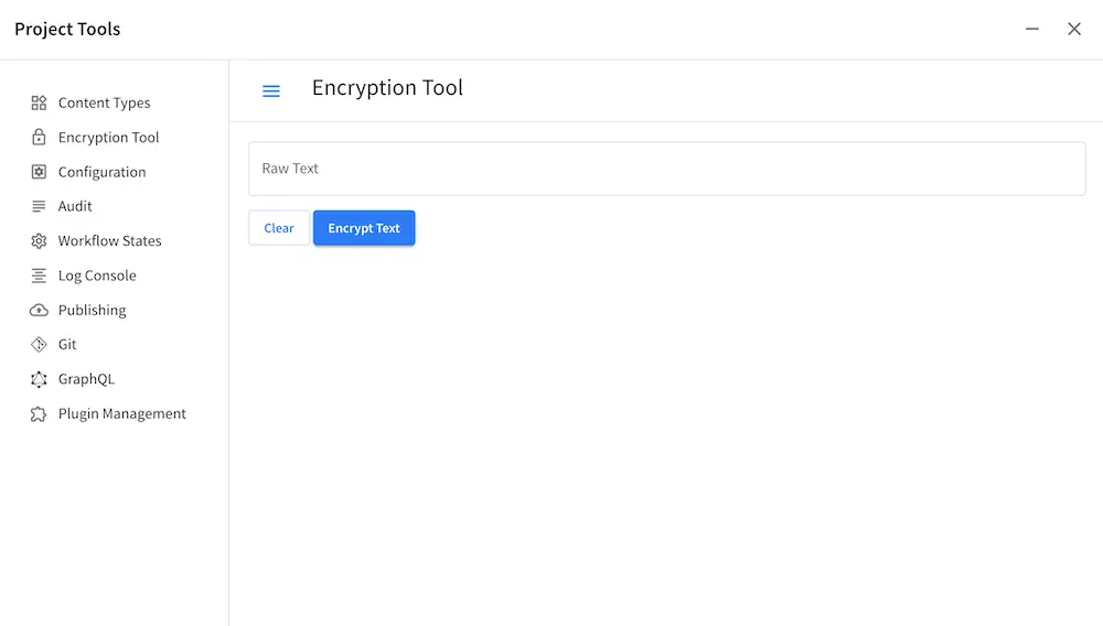 Project Tools - Encryption Tool