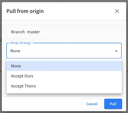 Git - Pull from Remote Repository Options