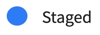 Publishing Status/Target Icons - Staged
