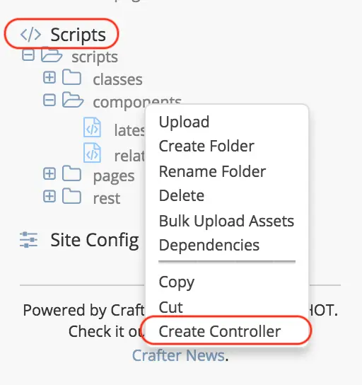 Template Component Create Controller :align: center