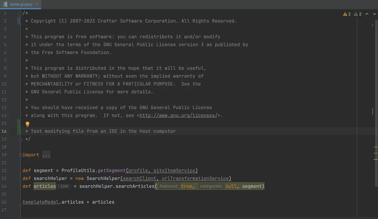 Docker Desktop - Edited script file on host