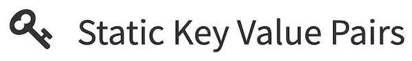 Form Data Sources - Static Key Value Pairs