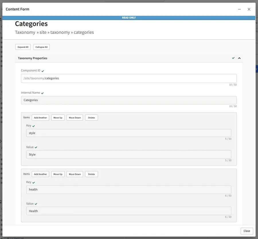 Targeting - Categories