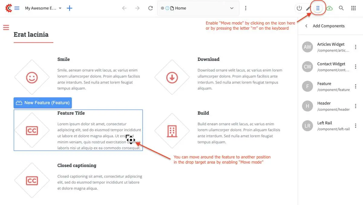 Your First Website - Drag and Drop