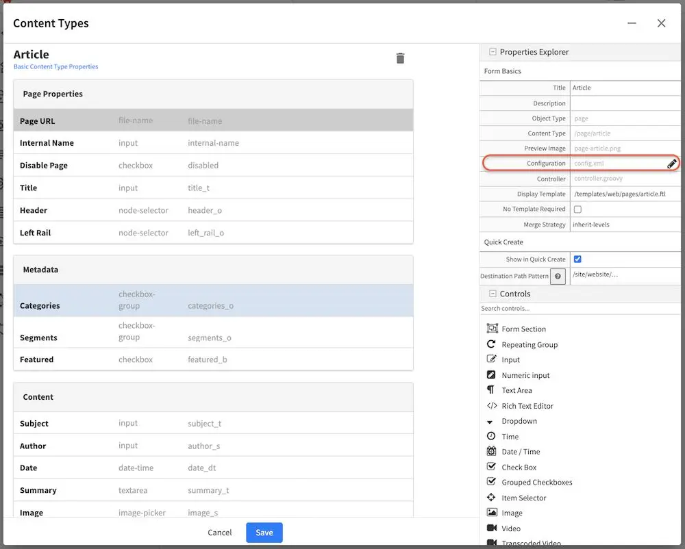 Form Engine Properties Configuration :align: center